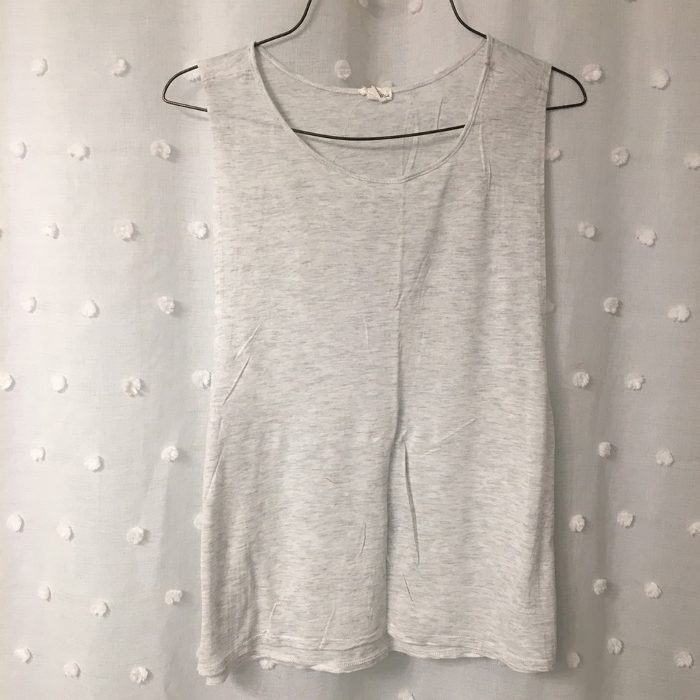 Garage side cut tank top